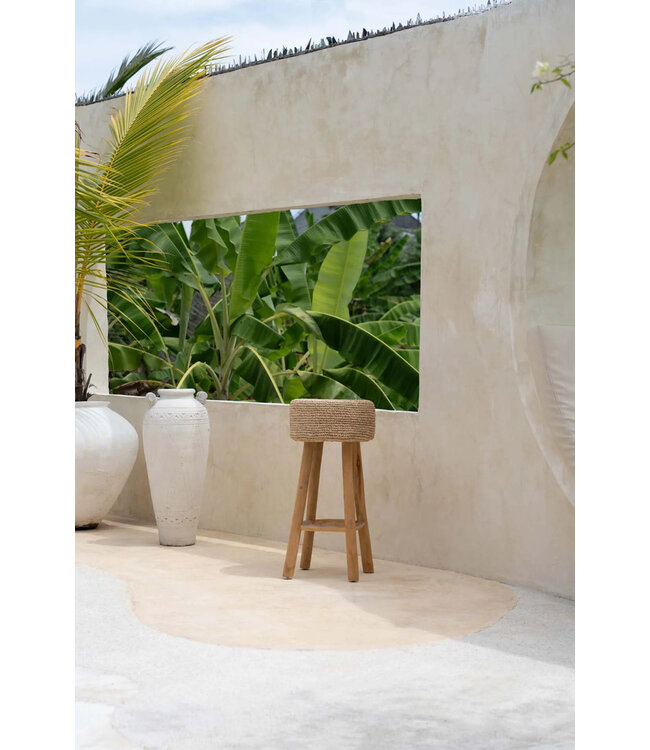 Bazar Bizar Barstoel Raffia - Naturel
