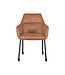 LABEL51 Eetkamerstoel Lenny - Cognac - Microfiber