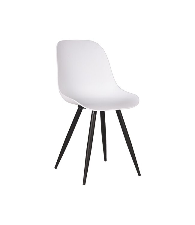 LABEL51 Eetkamerstoel Monza - Wit - Kunststof