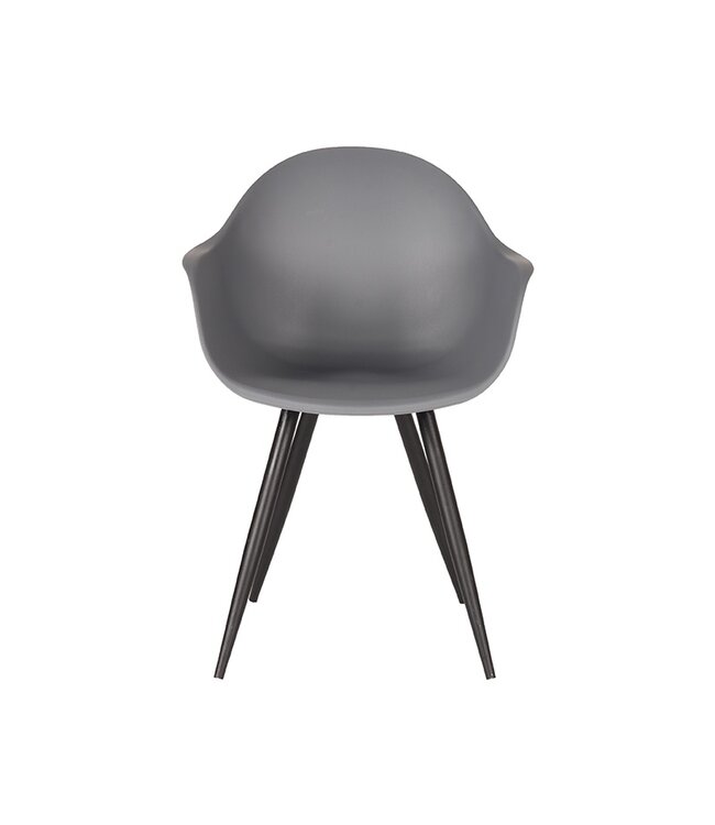 LABEL51 Eetkamerstoel Luca - Antraciet - Kunststof