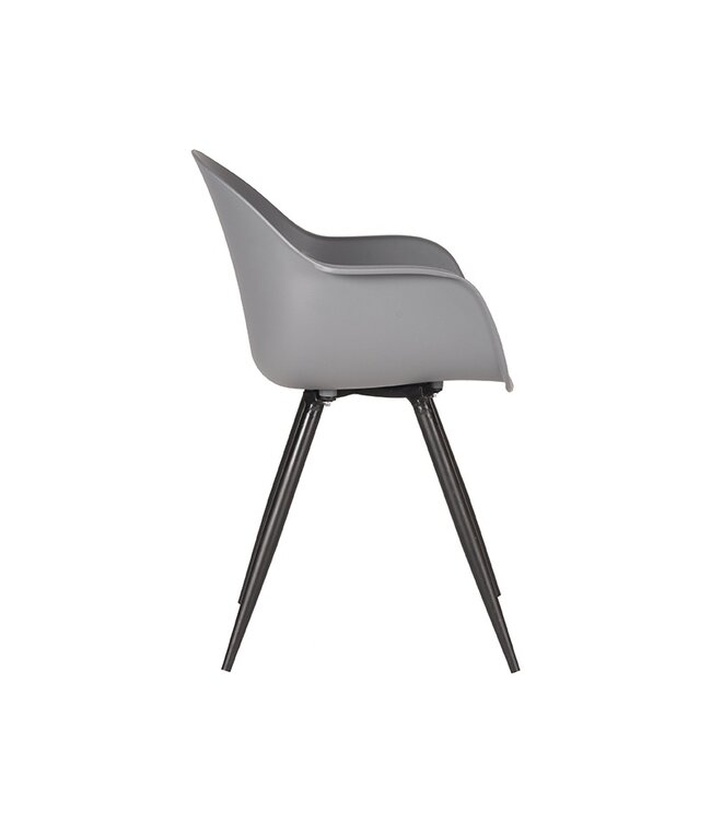 LABEL51 Eetkamerstoel Luca - Antraciet - Kunststof