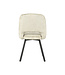 LABEL51 Eetkamerstoel Lewis - Beige - Fluweel