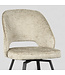 LABEL51 Eetkamerstoel Lewis - Beige - Fluweel