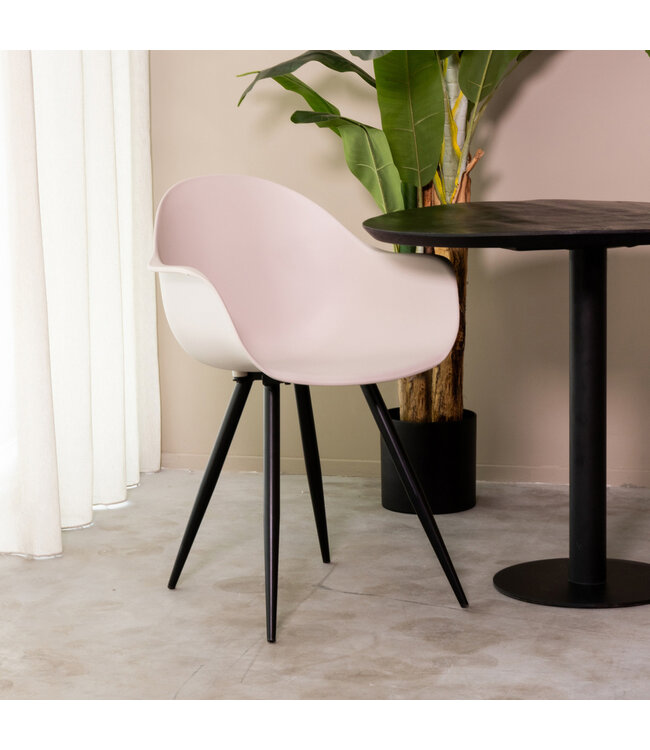 LABEL51 Eetkamerstoel Luca - Wit - Kunststof