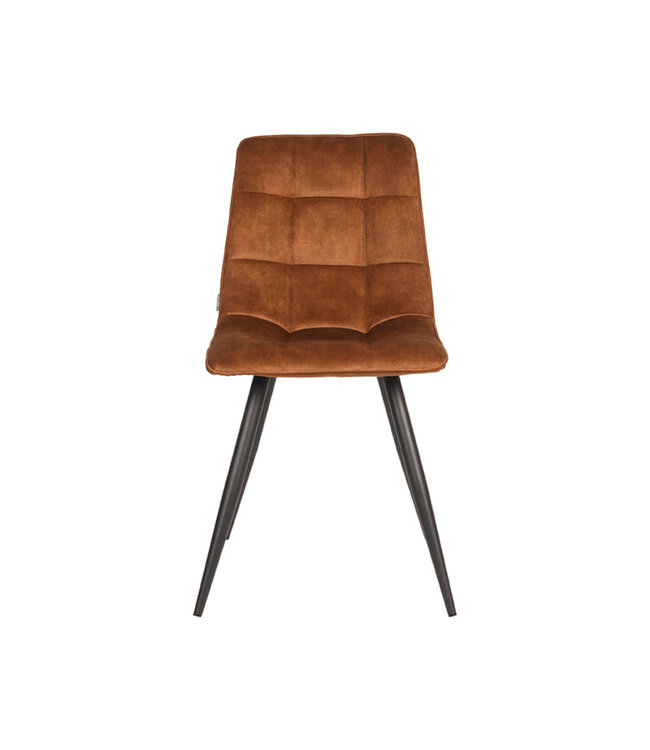 LABEL51 Eetkamerstoel Jelt - Oker - Velours