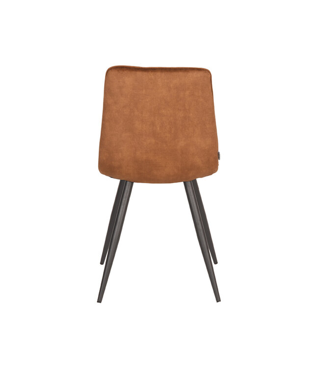 LABEL51 Eetkamerstoel Jelt - Oker - Velours