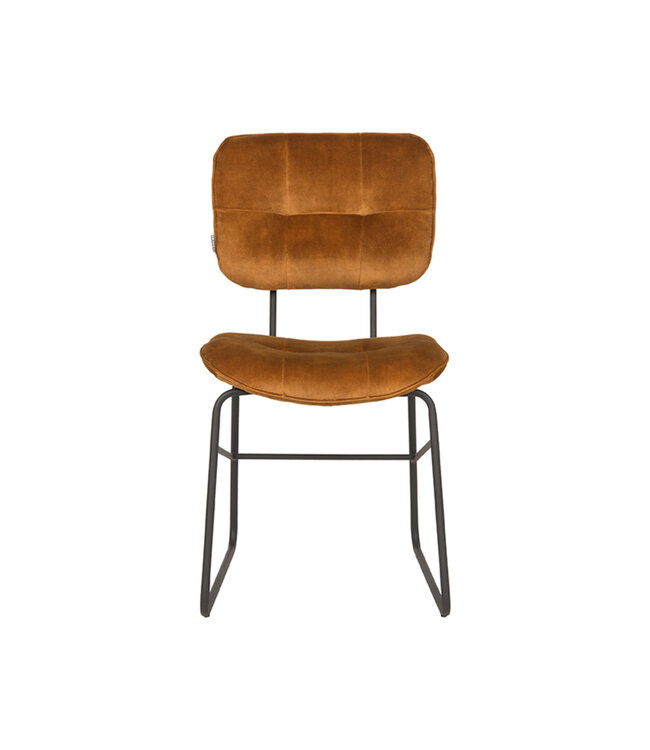 LABEL51 Eetkamerstoel Dez - Oker - Velours