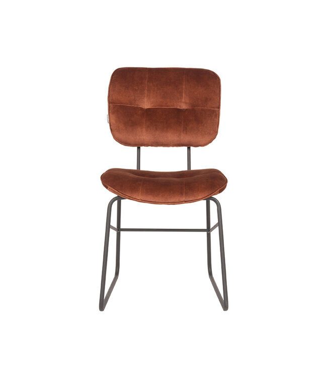 LABEL51 Eetkamerstoel Dez - Rust - Velours