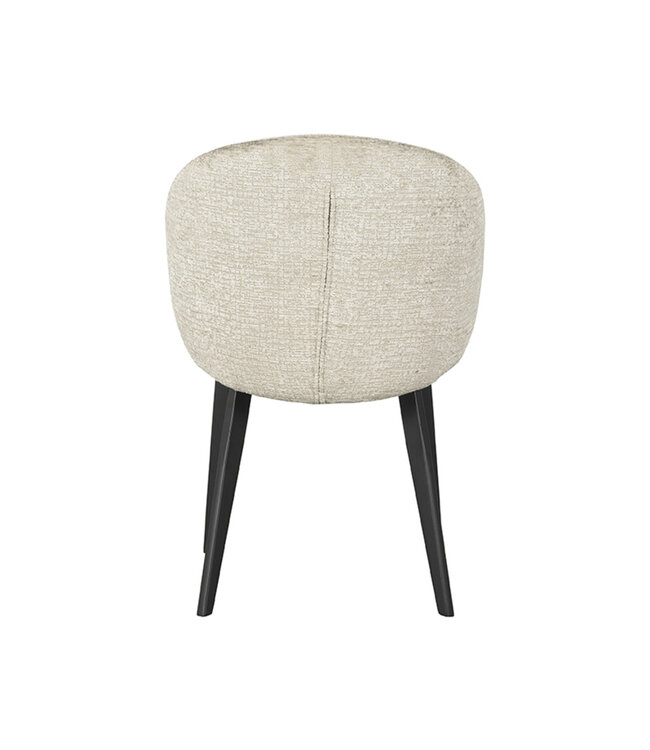 LABEL51 Eetkamerstoel Logan - Beige - Fluweel