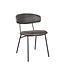 LABEL51 Eetkamerstoel Zack - Antraciet - Microfiber