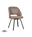 LABEL51 Eetkamerstoel Lewis - Taupe - Microfiber