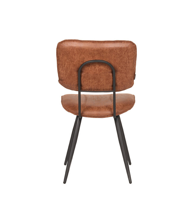 LABEL51 Eetkamerstoel Fos - Cognac - Leder
