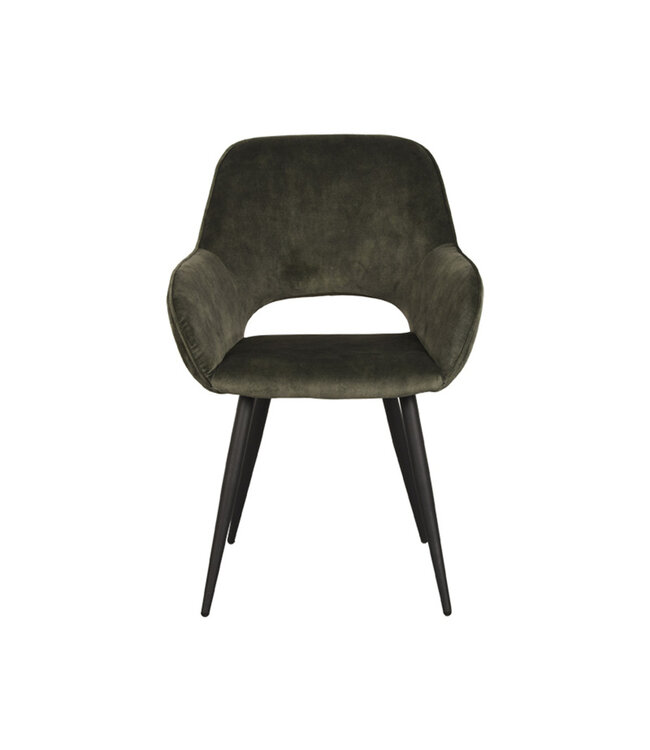 LABEL51 Eetkamerstoel Fer - Hunter - Velours