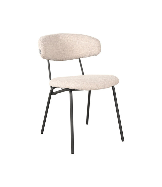 LABEL51 Eetkamerstoel Zack - Naturel - Boucle