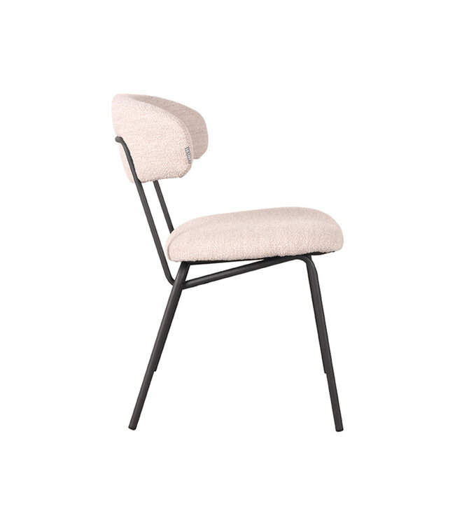 LABEL51 Eetkamerstoel Zack - Naturel - Boucle