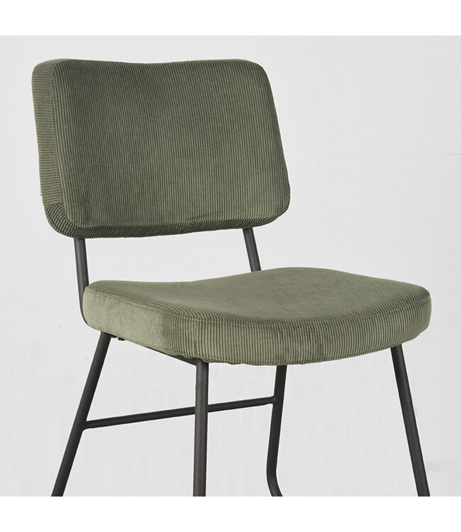 LABEL51 Eetkamerstoel Noah - Forest - Ribcord