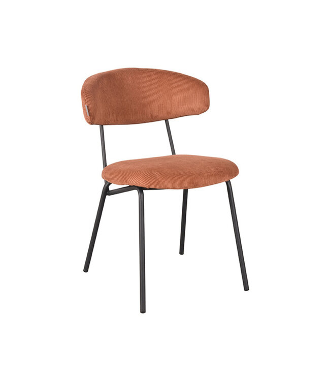 LABEL51 Eetkamerstoel Zack - Rust - Ribcord