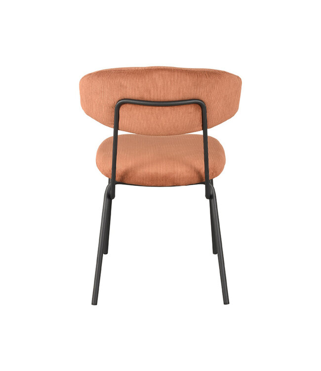 LABEL51 Eetkamerstoel Zack - Rust - Ribcord