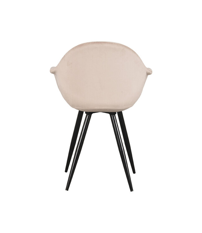 LABEL51 Eetkamerstoel Forli - Zand - Fluweel