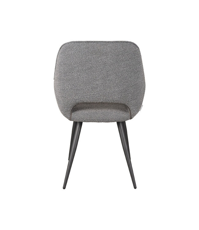 LABEL51 Eetkamerstoel Fer - Grijs - Boucle