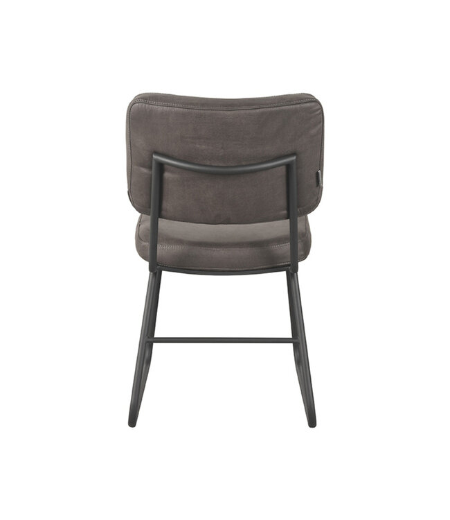 LABEL51 Eetkamerstoel Noah - Antraciet - Microfiber