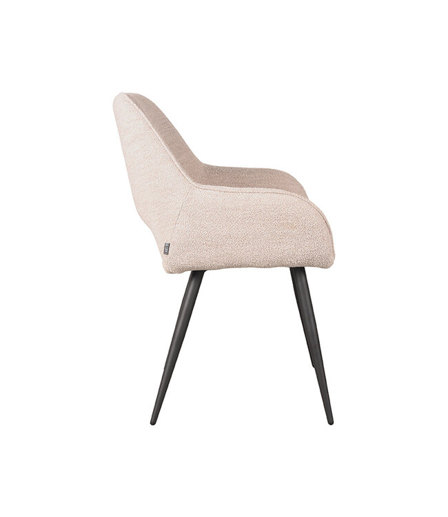 LABEL51 Eetkamerstoel Fer - Naturel - Boucle