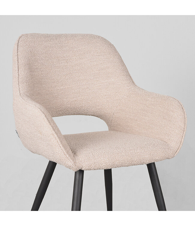 LABEL51 Eetkamerstoel Fer - Naturel - Boucle