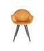 LABEL51 Eetkamerstoel Forli - Oker - Fluweel