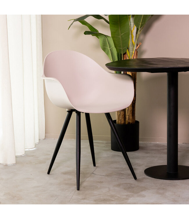 LABEL51 Eetkamerstoel Luca - Zand - Kunststof