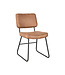LABEL51 Eetkamerstoel Noah - Cognac - Microfiber