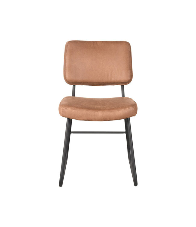 LABEL51 Eetkamerstoel Noah - Cognac - Microfiber