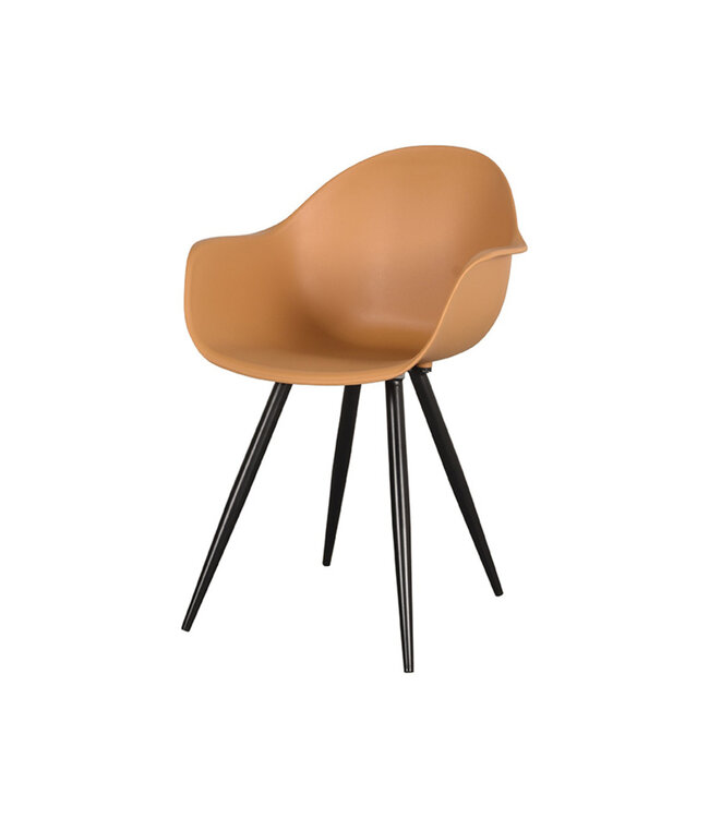 LABEL51 Eetkamerstoel Luca - Oker - Kunststof