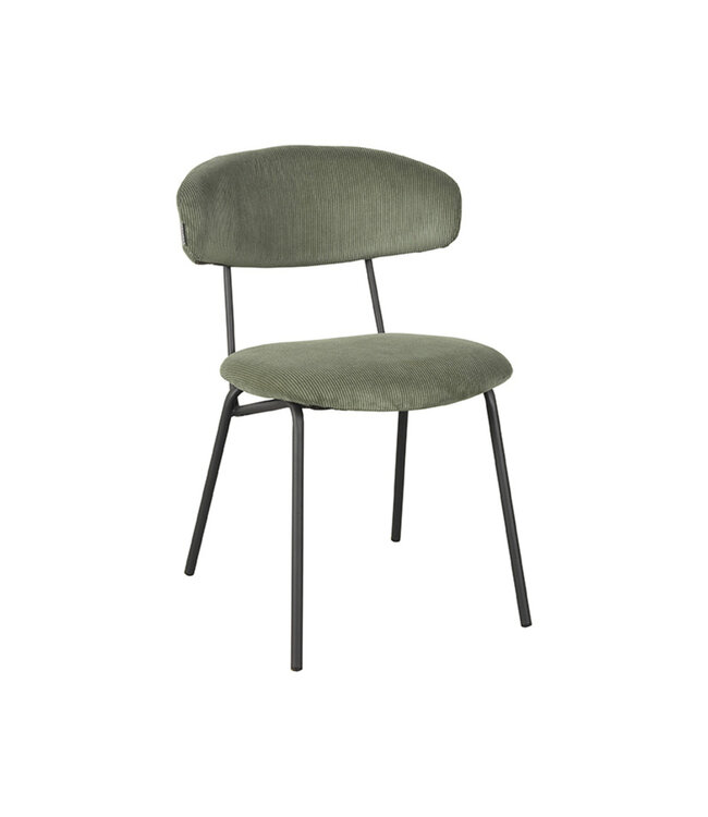 LABEL51 Eetkamerstoel Zack - Forest - Ribcord