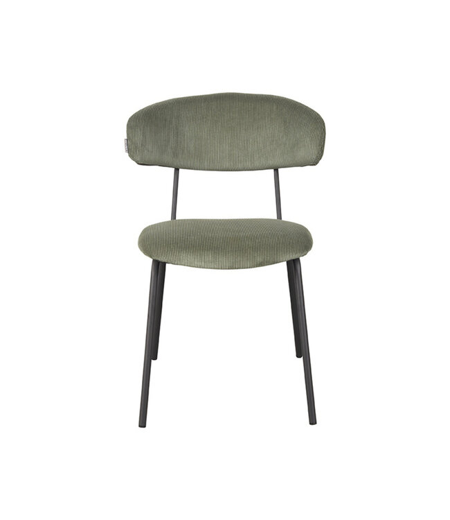 LABEL51 Eetkamerstoel Zack - Forest - Ribcord