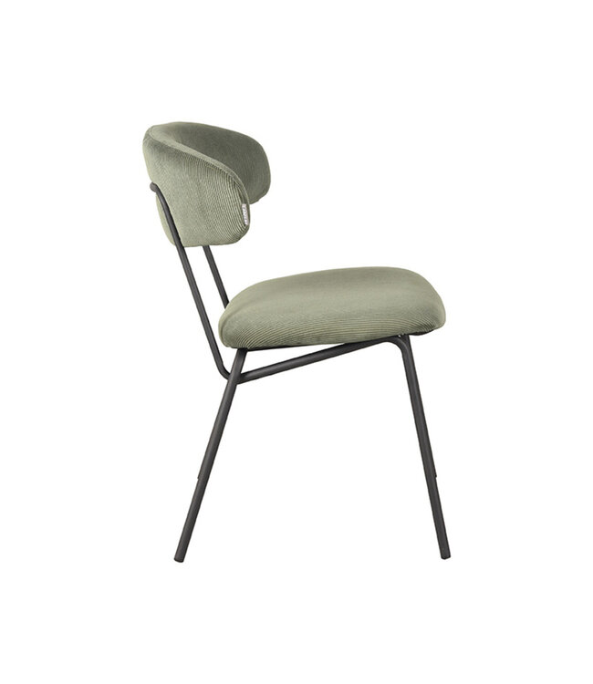 LABEL51 Eetkamerstoel Zack - Forest - Ribcord