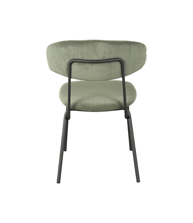 LABEL51 Eetkamerstoel Zack - Forest - Ribcord