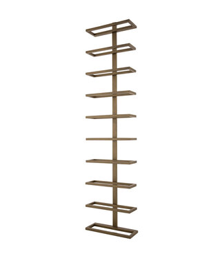 PTMD Pictogram Messing ijzeren wandwijnrek verticale lagen