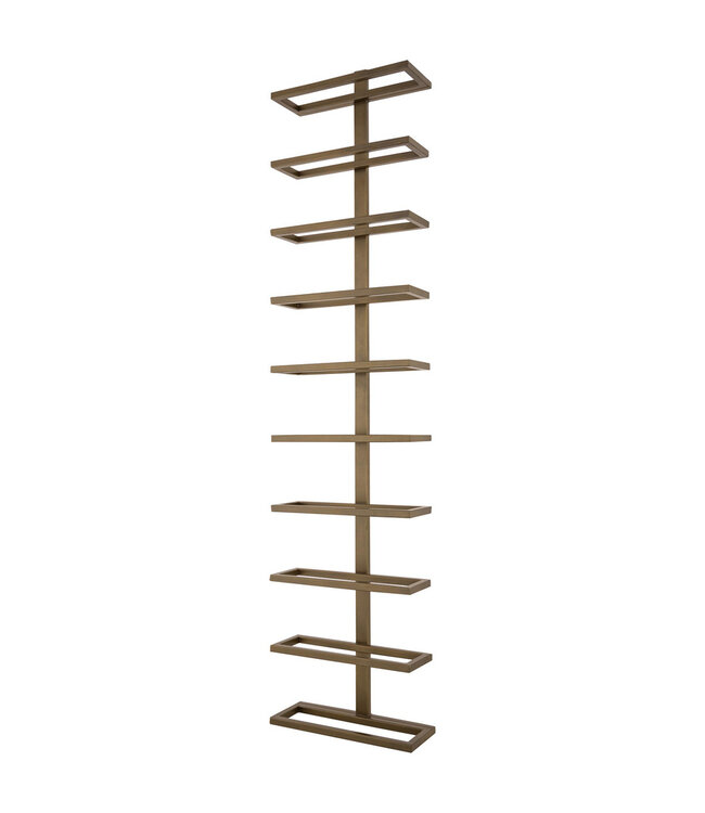 PTMD Pictogram Messing ijzeren wandwijnrek verticale lagen