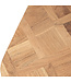 PTMD Fieron Natuurlijke houten salontafel met dubbele ronde basis