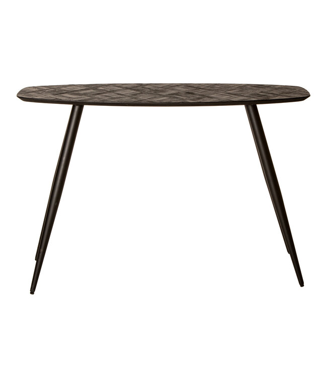 PTMD Tyano Black gerecycled teakhouten bijzettafel