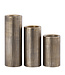 PTMD Jowad Antieke Gouden aluminium kaarshouder rib M