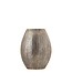 PTMD Jowad Antiek Goud aluminium plaat pot rib hoog ovaal S