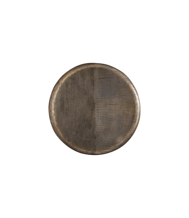 PTMD Jowad Antique Gold aluminium plaat wandpaneel geribbeld S