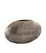 PTMD Jowad Antiek Goud aluminium plaat pot rib laag ovaal L