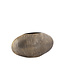 PTMD Jowad Antiek Goud aluminium plaat pot rib laag ovaal S