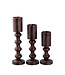 PTMD Nessa Koperen aluminium kaarsenhouder met lampen M