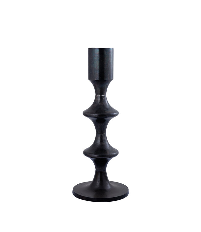 PTMD Taika Black alu ronde kaarshouder tabs laag.