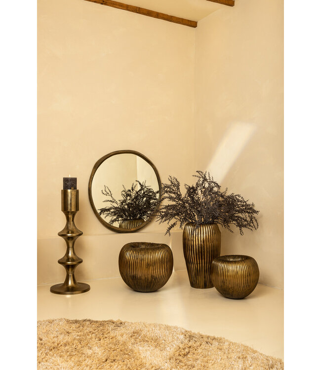 PTMD Taika Gold alu ronde kaarshouder tabs laag