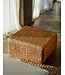 Bazar Bizar De Hyacint Poef Vierkant - Natuurlijk - M 30x60x60cm
