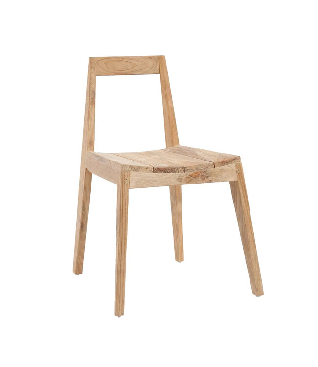 Bazar Bizar De Paxi Eetkamerstoel - Natuurlijk - Buitenshuis 59x55x53cm